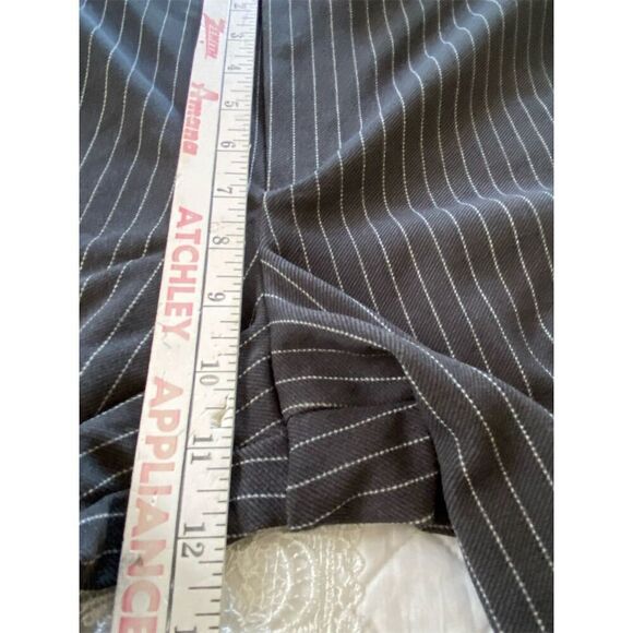 H&M Pinstriped Wide Leg Trousers Gray NWT Size Small - Picture 10 of 11